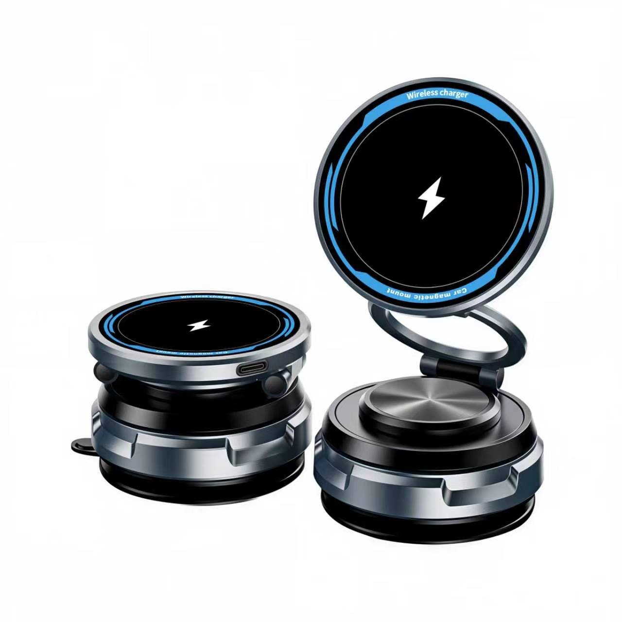Wireless Charger Stand with 3-Level LED Lighting